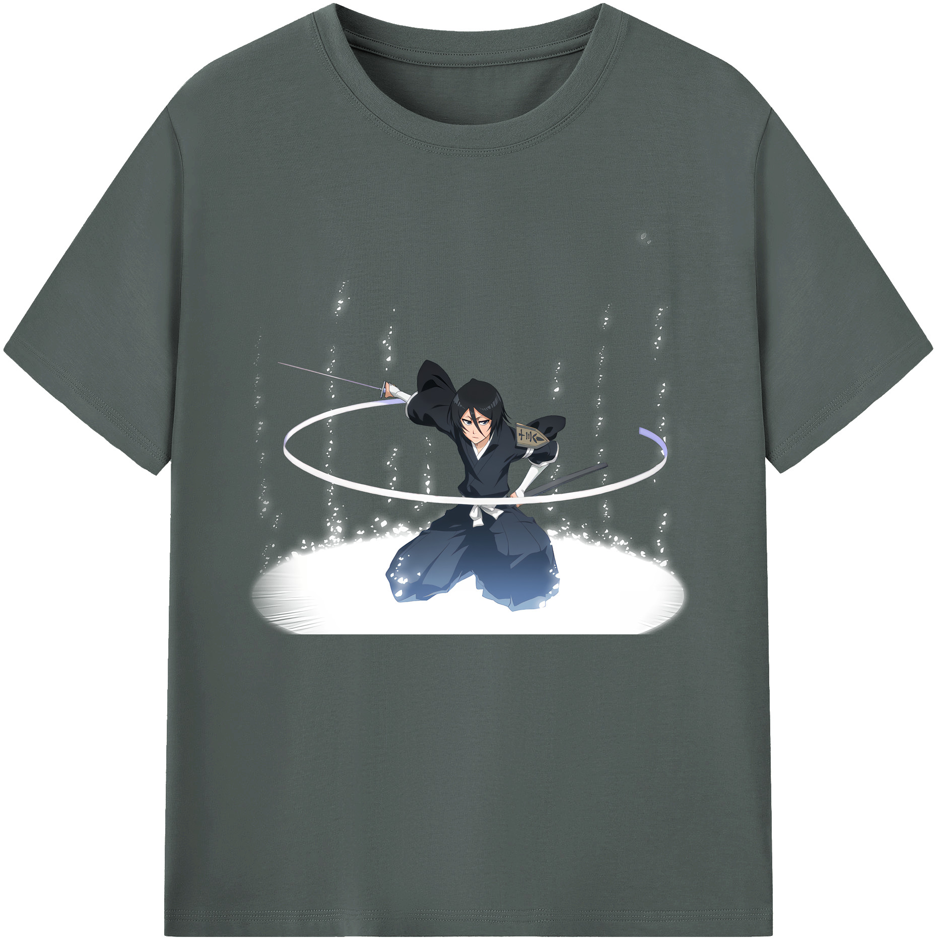（画像用） ブリーチ 朽木ルキア BLEACH Kuchiki Rukia 綿100％ メンズ半袖Tシャツ｜肌触りやわらか＆通気性